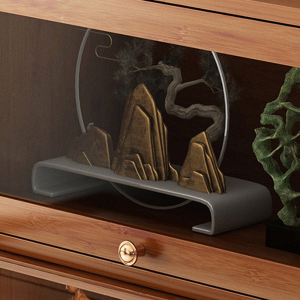 Brown Modern Standard Bookcase Manufactured Wood Bookcase with Door for Home Clearhalo 'Bookcases' 'furn' 'furn_bookcases' 'Furniture' 'furniture_bookcases' 'kitchen' 'kitchen_bookcases' 'Living Room Furniture' 'Office Furniture' 4789068