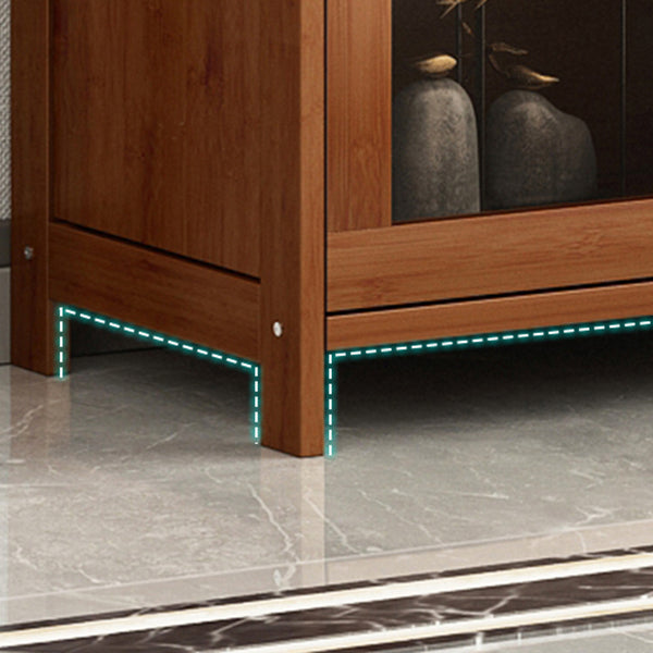 Brown Modern Standard Bookcase Manufactured Wood Bookcase with Door for Home Clearhalo 'Bookcases' 'furn' 'furn_bookcases' 'Furniture' 'furniture_bookcases' 'kitchen' 'kitchen_bookcases' 'Living Room Furniture' 'Office Furniture' 4789073