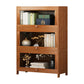 Brown Modern Standard Bookcase Manufactured Wood Bookcase with Door for Home 31"L x 13"W x 42"H Clearhalo 'Bookcases' 'furn' 'furn_bookcases' 'Furniture' 'furniture_bookcases' 'kitchen' 'kitchen_bookcases' 'Living Room Furniture' 'Office Furniture' 4789074