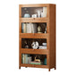 Brown Modern Standard Bookcase Manufactured Wood Bookcase with Door for Home 31.5"L x 13"W x 54.7"H Clearhalo 'Bookcases' 'furn' 'furn_bookcases' 'Furniture' 'furniture_bookcases' 'kitchen' 'kitchen_bookcases' 'Living Room Furniture' 'Office Furniture' 4789077