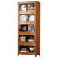 Brown Modern Standard Bookcase Manufactured Wood Bookcase with Door for Home 27.6"L x 13"W x 67.7"H Clearhalo 'Bookcases' 'furn' 'furn_bookcases' 'Furniture' 'furniture_bookcases' 'kitchen' 'kitchen_bookcases' 'Living Room Furniture' 'Office Furniture' 4789079