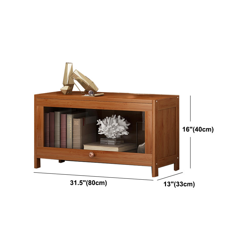 Brown Modern Standard Bookcase Manufactured Wood Bookcase with Door for Home Clearhalo 'Bookcases' 'furn' 'furn_bookcases' 'Furniture' 'furniture_bookcases' 'kitchen' 'kitchen_bookcases' 'Living Room Furniture' 'Office Furniture' 4789083