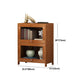 Brown Modern Standard Bookcase Manufactured Wood Bookcase with Door for Home Clearhalo 'Bookcases' 'furn' 'furn_bookcases' 'Furniture' 'furniture_bookcases' 'kitchen' 'kitchen_bookcases' 'Living Room Furniture' 'Office Furniture' 4789084