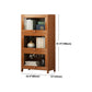 Brown Modern Standard Bookcase Manufactured Wood Bookcase with Door for Home Clearhalo 'Bookcases' 'furn' 'furn_bookcases' 'Furniture' 'furniture_bookcases' 'kitchen' 'kitchen_bookcases' 'Living Room Furniture' 'Office Furniture' 4789087