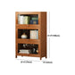 Brown Modern Standard Bookcase Manufactured Wood Bookcase with Door for Home Clearhalo 'Bookcases' 'furn' 'furn_bookcases' 'Furniture' 'furniture_bookcases' 'kitchen' 'kitchen_bookcases' 'Living Room Furniture' 'Office Furniture' 4789088