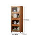 Brown Modern Standard Bookcase Manufactured Wood Bookcase with Door for Home Clearhalo 'Bookcases' 'furn' 'furn_bookcases' 'Furniture' 'furniture_bookcases' 'kitchen' 'kitchen_bookcases' 'Living Room Furniture' 'Office Furniture' 4789090