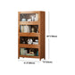 Brown Modern Standard Bookcase Manufactured Wood Bookcase with Door for Home Clearhalo 'Bookcases' 'furn' 'furn_bookcases' 'Furniture' 'furniture_bookcases' 'kitchen' 'kitchen_bookcases' 'Living Room Furniture' 'Office Furniture' 4789092
