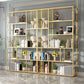 Manufactured Wood Shelf Etagere Bookshelf Modern Iron Frame Bookshelf for Office Gold Clearhalo 'Bookcases' 'furn' 'furn_bookcases' 'Furniture' 'furniture_bookcases' 'kitchen' 'kitchen_bookcases' 'Living Room Furniture' 'Office Furniture' 4789100