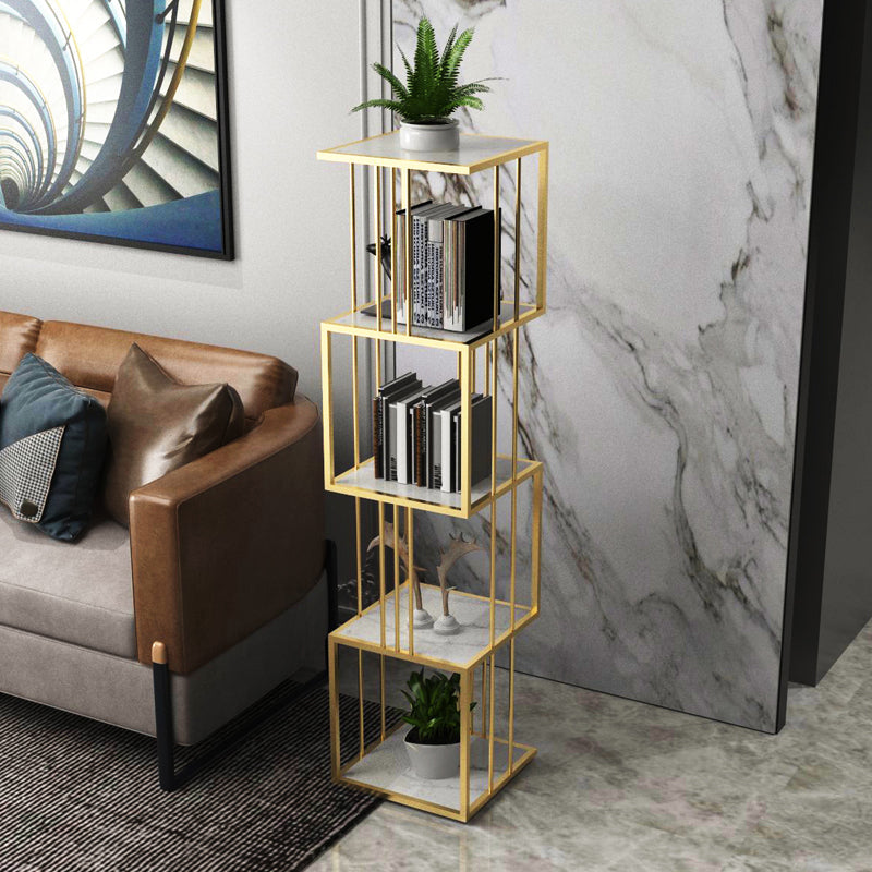 Modern Vertical Etagere Bookshelf Manufactured Wood Shelf Iron Frame Bookshelf Clearhalo 'Bookcases' 'furn' 'furn_bookcases' 'Furniture' 'furniture_bookcases' 'kitchen' 'kitchen_bookcases' 'Living Room Furniture' 'Office Furniture' 4789119