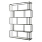 Modern Vertical Etagere Bookshelf Manufactured Wood Shelf Iron Frame Bookshelf 47.2"L x 11.8"W x 70.9"H Black Clearhalo 'Bookcases' 'furn' 'furn_bookcases' 'Furniture' 'furniture_bookcases' 'kitchen' 'kitchen_bookcases' 'Living Room Furniture' 'Office Furniture' 4789145
