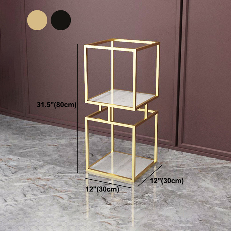 Modern Vertical Etagere Bookshelf Manufactured Wood Shelf Iron Frame Bookshelf Clearhalo 'Bookcases' 'furn' 'furn_bookcases' 'Furniture' 'furniture_bookcases' 'kitchen' 'kitchen_bookcases' 'Living Room Furniture' 'Office Furniture' 4789151