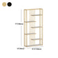 Open Vertical Etagere Bookshelf White Manufactured Wood Shelf Iron Frame Bookshelf Clearhalo 'Bookcases' 'furn' 'furn_bookcases' 'Furniture' 'furniture_bookcases' 'kitchen' 'kitchen_bookcases' 'Living Room Furniture' 'Office Furniture' 4789170