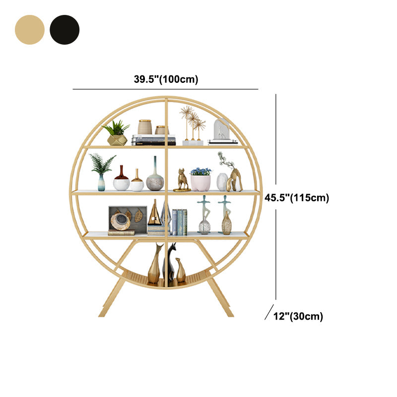 Contemporary Open Etagere Bookshelf Vertical Metal Frame Manufactured Wood Shelf Bookshelf Clearhalo 'Bookcases' 'furn' 'furn_bookcases' 'Furniture' 'furniture_bookcases' 'kitchen' 'kitchen_bookcases' 'Living Room Furniture' 'Office Furniture' 4789198