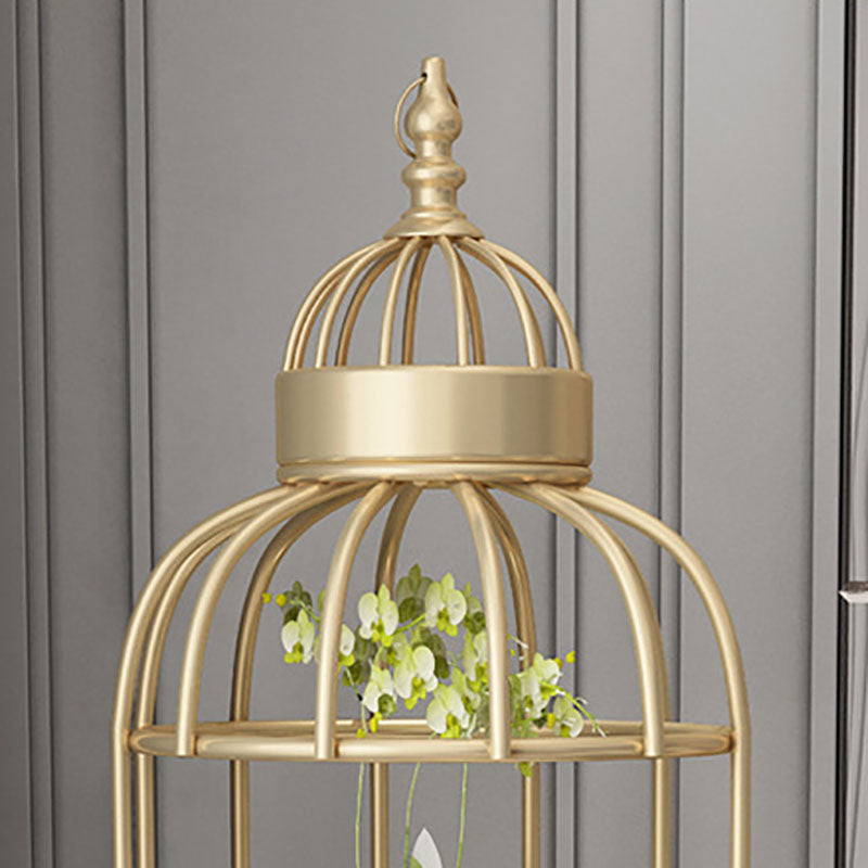 Glam Vertical Standard Bookshelf Iron Frame Manufactured Wood Shelf Bookshelf Clearhalo 'Bookcases' 'furn' 'furn_bookcases' 'Furniture' 'furniture_bookcases' 'kitchen' 'kitchen_bookcases' 'Living Room Furniture' 'Office Furniture' 4789210