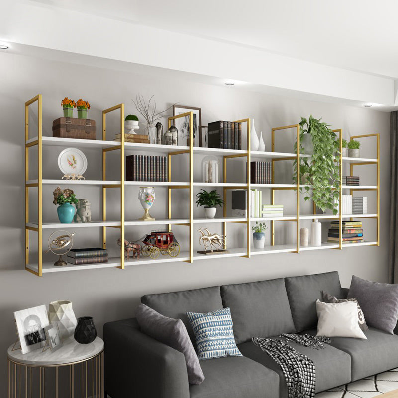 10.63"W Bookshelf Glam Style Wall Mounted Bookcase for Home Office Study Room Clearhalo 'Bookcases' 'furn' 'furn_bookcases' 'Furniture' 'furniture_bookcases' 'kitchen' 'kitchen_bookcases' 'Living Room Furniture' 'Office Furniture' 4789228