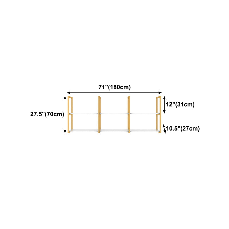 10.63"W Bookshelf Glam Style Wall Mounted Bookcase for Home Office Study Room Clearhalo 'Bookcases' 'furn' 'furn_bookcases' 'Furniture' 'furniture_bookcases' 'kitchen' 'kitchen_bookcases' 'Living Room Furniture' 'Office Furniture' 4789246