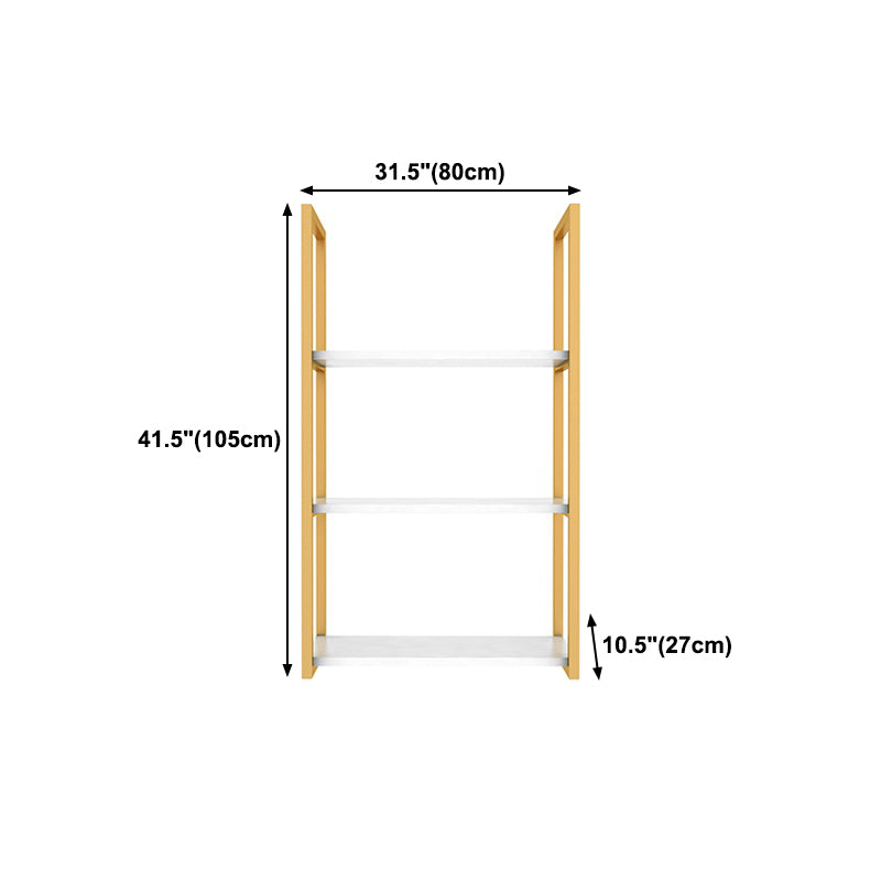 10.63"W Bookshelf Glam Style Wall Mounted Bookcase for Home Office Study Room Clearhalo 'Bookcases' 'furn' 'furn_bookcases' 'Furniture' 'furniture_bookcases' 'kitchen' 'kitchen_bookcases' 'Living Room Furniture' 'Office Furniture' 4789248
