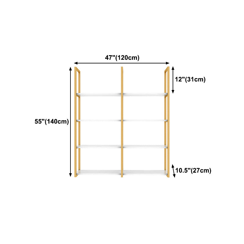10.63"W Bookshelf Glam Style Wall Mounted Bookcase for Home Office Study Room Clearhalo 'Bookcases' 'furn' 'furn_bookcases' 'Furniture' 'furniture_bookcases' 'kitchen' 'kitchen_bookcases' 'Living Room Furniture' 'Office Furniture' 4789256
