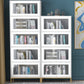 11.81"W Bookcase Glam Style Shelf Bookcase for Home and Office with Door Clearhalo 'Bookcases' 'furn' 'furn_bookcases' 'Furniture' 'furniture_bookcases' 'kitchen' 'kitchen_bookcases' 'Living Room Furniture' 'Office Furniture' 4789264