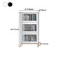 11.81"W Bookcase Glam Style Shelf Bookcase for Home and Office with Door Clearhalo 'Bookcases' 'furn' 'furn_bookcases' 'Furniture' 'furniture_bookcases' 'kitchen' 'kitchen_bookcases' 'Living Room Furniture' 'Office Furniture' 4789284
