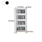 11.81"W Bookcase Glam Style Shelf Bookcase for Home and Office with Door Clearhalo 'Bookcases' 'furn' 'furn_bookcases' 'Furniture' 'furniture_bookcases' 'kitchen' 'kitchen_bookcases' 'Living Room Furniture' 'Office Furniture' 4789286