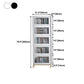 11.81"W Bookcase Glam Style Shelf Bookcase for Home and Office with Door Clearhalo 'Bookcases' 'furn' 'furn_bookcases' 'Furniture' 'furniture_bookcases' 'kitchen' 'kitchen_bookcases' 'Living Room Furniture' 'Office Furniture' 4789288