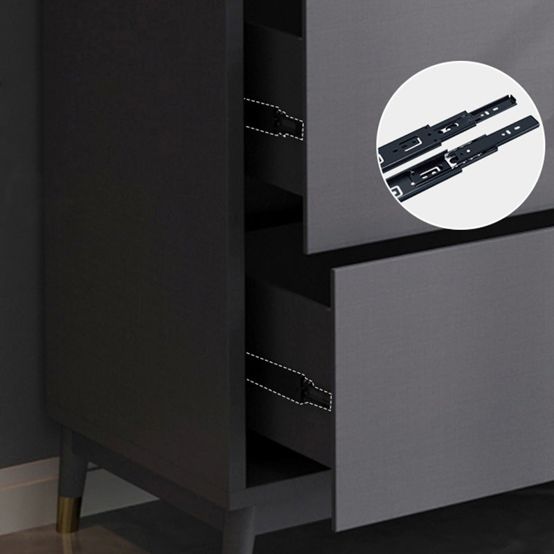 Vertical Glam Standard Bookcase Manufactured Wood Bookcase with Glass Door Clearhalo 'Bookcases' 'Furniture' 'furniture_bookcases' 'kitchen' 'kitchen_bookcases' 'Living Room Furniture' 'Office Furniture' 4789327