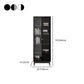 Vertical Glam Standard Bookcase Manufactured Wood Bookcase with Glass Door Clearhalo 'Bookcases' 'Furniture' 'furniture_bookcases' 'kitchen' 'kitchen_bookcases' 'Living Room Furniture' 'Office Furniture' 4789333