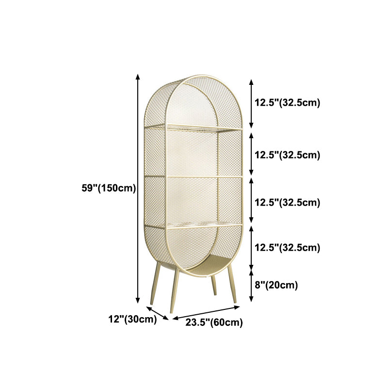 Glam Style Bookshelf Closed Back Bookcase for Home Office and Study Room Clearhalo 'Bookcases' 'furn' 'furn_bookcases' 'Furniture' 'furniture_bookcases' 'kitchen' 'kitchen_bookcases' 'Living Room Furniture' 'Office Furniture' 4789379