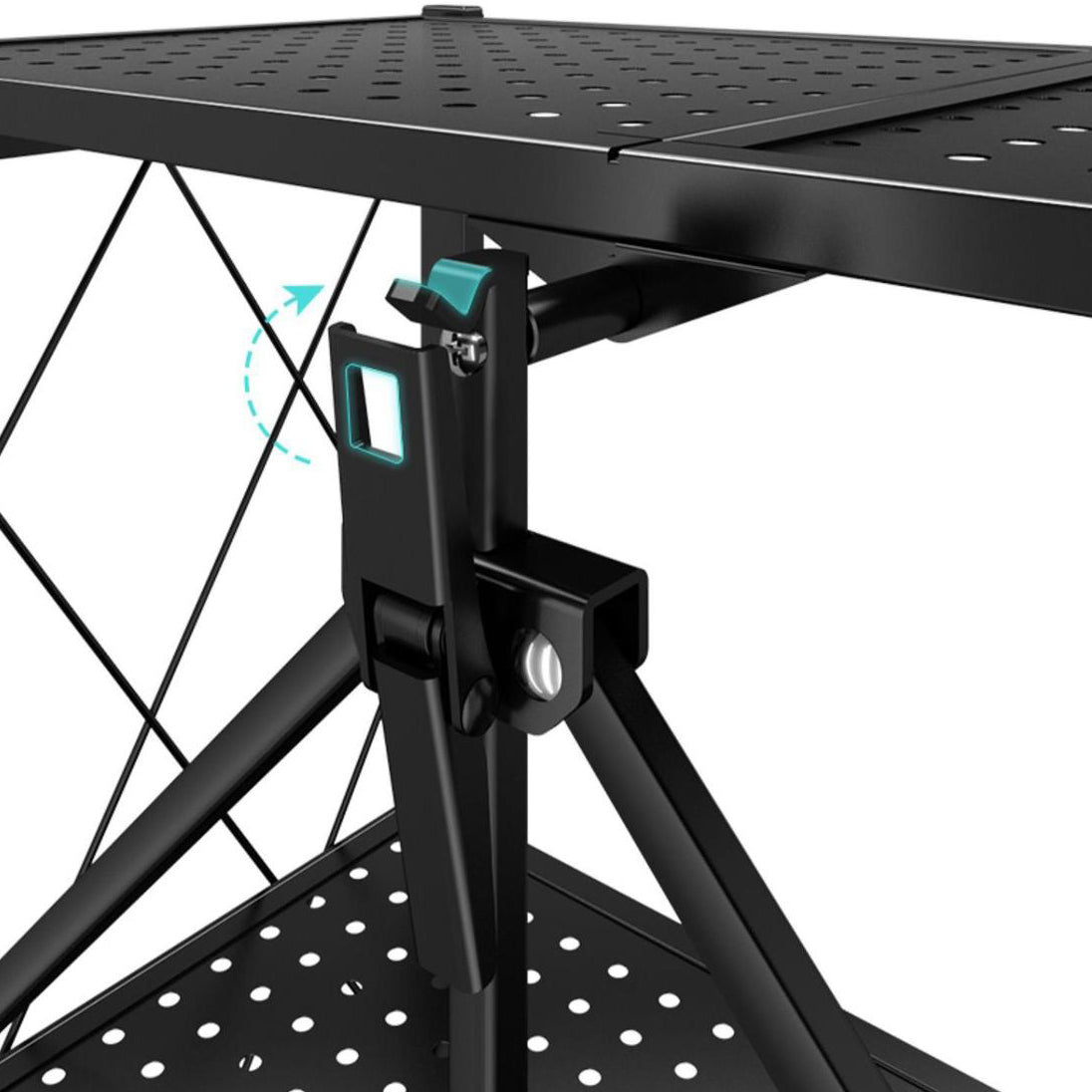 Industrial Open Etagere Bookshelf Steel Bookshelf with Caster Wheels Clearhalo 'Bookcases' 'Furniture' 'furniture_bookcases' 'kitchen' 'kitchen_bookcases' 'Living Room Furniture' 'Office Furniture' 4789393