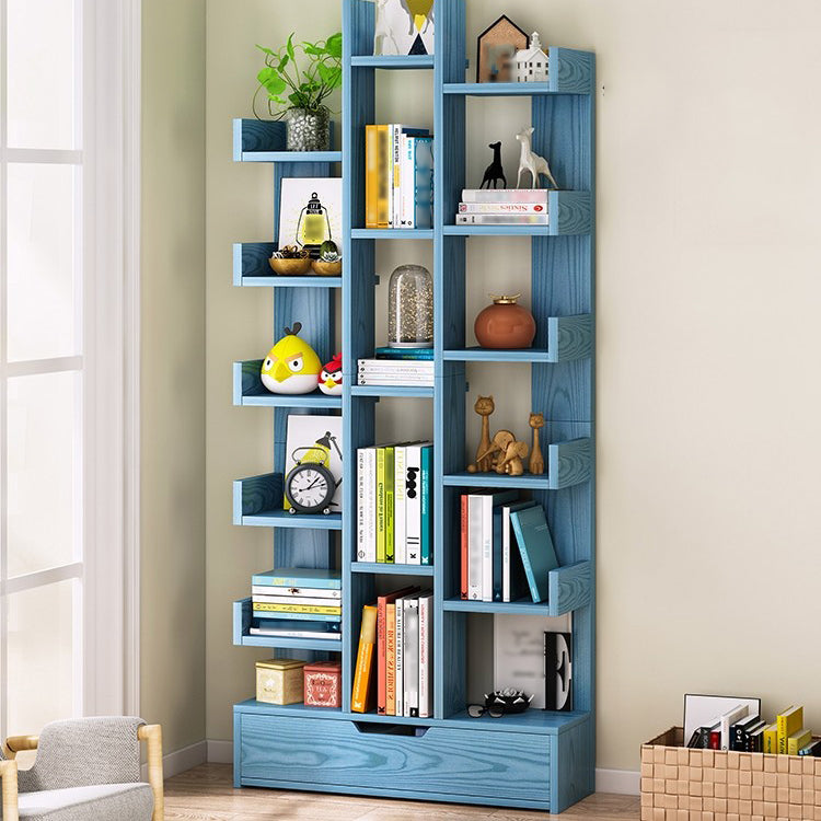 Scandinavian Style Bookshelf Engineered Wood Open Back Bookcase for Home Office Study Room Clearhalo 'Bookcases' 'furn' 'furn_bookcases' 'Furniture' 'furniture_bookcases' 'kitchen' 'kitchen_bookcases' 'Living Room Furniture' 'Office Furniture' 4789437