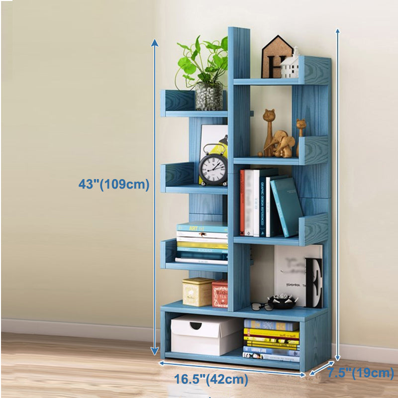 Scandinavian Style Bookshelf Engineered Wood Open Back Bookcase for Home Office Study Room Clearhalo 'Bookcases' 'furn' 'furn_bookcases' 'Furniture' 'furniture_bookcases' 'kitchen' 'kitchen_bookcases' 'Living Room Furniture' 'Office Furniture' 4789462