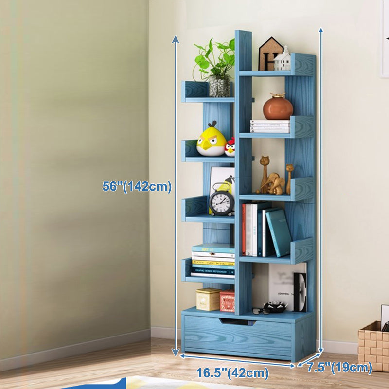 Scandinavian Style Bookshelf Engineered Wood Open Back Bookcase for Home Office Study Room Clearhalo 'Bookcases' 'furn' 'furn_bookcases' 'Furniture' 'furniture_bookcases' 'kitchen' 'kitchen_bookcases' 'Living Room Furniture' 'Office Furniture' 4789464