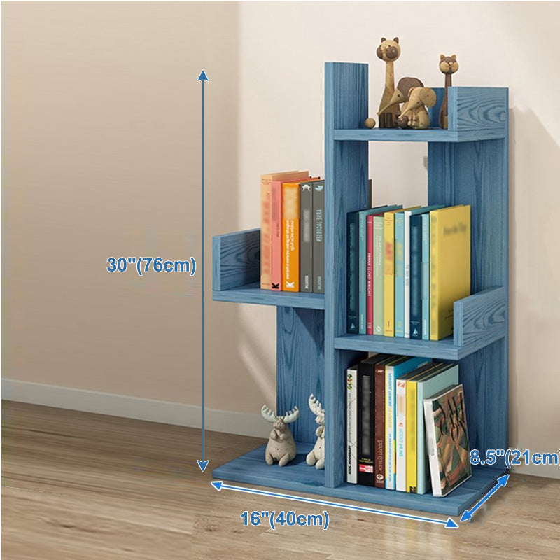 Scandinavian Style Bookshelf Engineered Wood Open Back Bookcase for Home Office Study Room Clearhalo 'Bookcases' 'furn' 'furn_bookcases' 'Furniture' 'furniture_bookcases' 'kitchen' 'kitchen_bookcases' 'Living Room Furniture' 'Office Furniture' 4789470