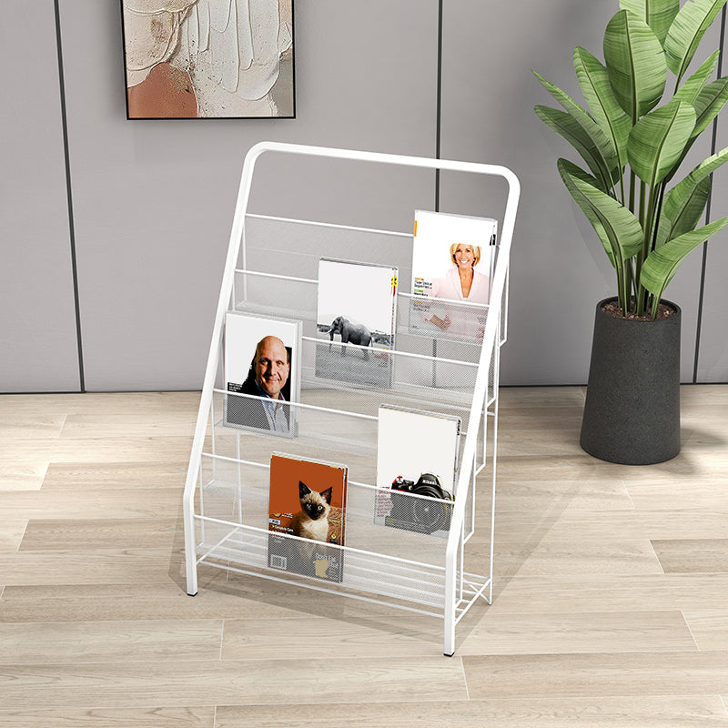 Metal Iron Industrial Ladder Bookshelf Vertical Closed Back Bookshelf Clearhalo 'Bookcases' 'furn' 'furn_bookcases' 'Furniture' 'furniture_bookcases' 'kitchen' 'kitchen_bookcases' 'Living Room Furniture' 'Office Furniture' 4789486