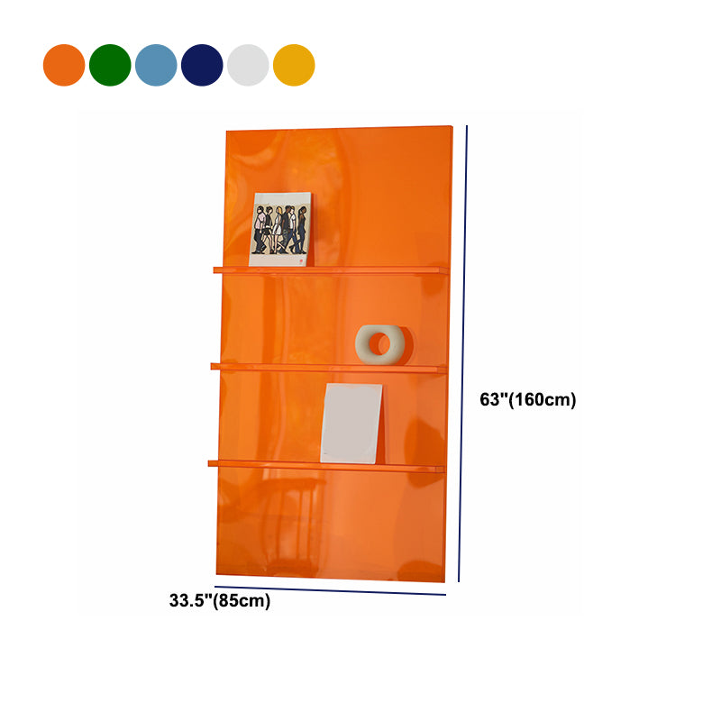 Scandinavian Acrylic Etagere Bookshelf Closed Back Vertical Bookshelf Clearhalo 'Bookcases' 'furn' 'furn_bookcases' 'Furniture' 'furniture_bookcases' 'kitchen' 'kitchen_bookcases' 'Living Room Furniture' 'Office Furniture' 4789511