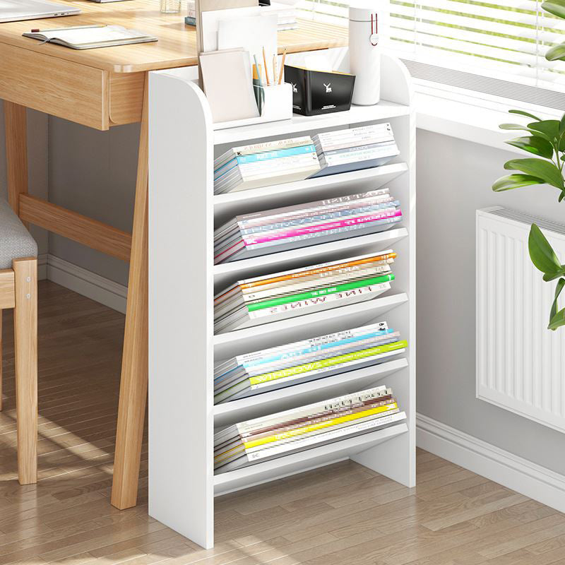 Manufactured Wood Bookshelf Vertical Bookshelf for Classroom,15"L x 3.9"W x 27.6"H Clearhalo 'Bookcases' 'furn' 'furn_bookcases' 'Furniture' 'furniture_bookcases' 'kitchen' 'kitchen_bookcases' 'Living Room Furniture' 'Office Furniture' 4789538