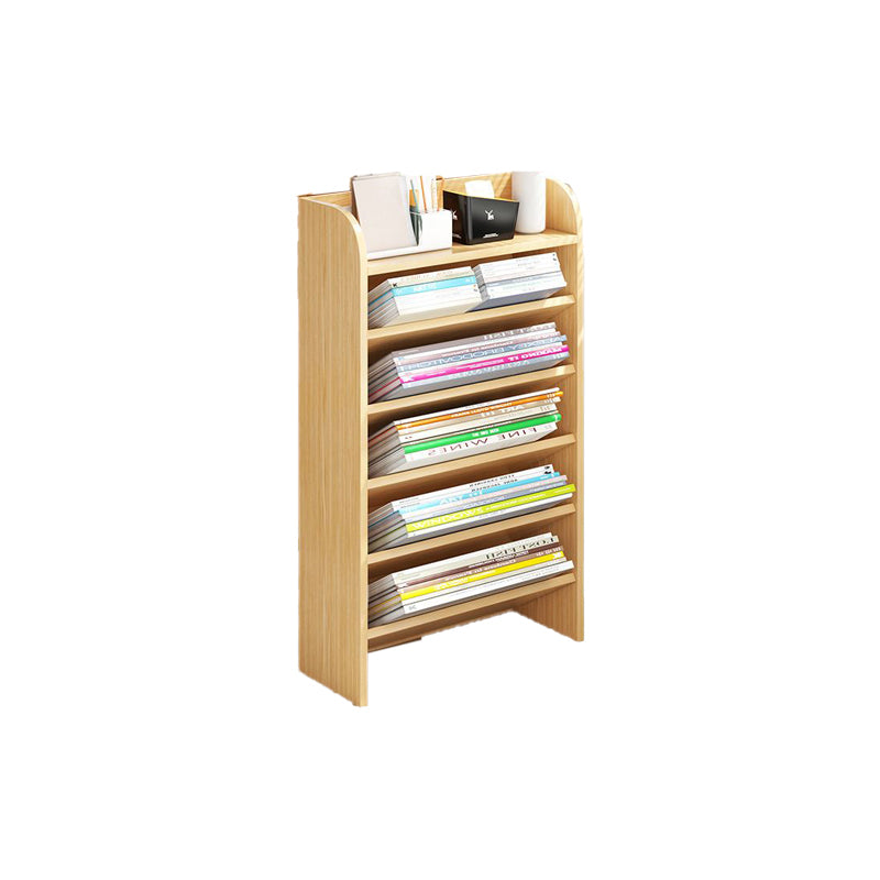 Manufactured Wood Bookshelf Vertical Bookshelf for Classroom,15"L x 3.9"W x 27.6"H Natural Clearhalo 'Bookcases' 'furn' 'furn_bookcases' 'Furniture' 'furniture_bookcases' 'kitchen' 'kitchen_bookcases' 'Living Room Furniture' 'Office Furniture' 4789539