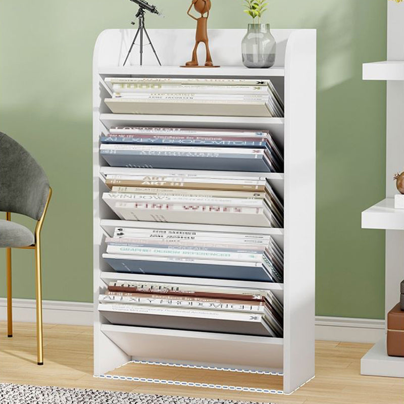 Manufactured Wood Bookshelf Vertical Bookshelf for Classroom,15"L x 3.9"W x 27.6"H Clearhalo 'Bookcases' 'furn' 'furn_bookcases' 'Furniture' 'furniture_bookcases' 'kitchen' 'kitchen_bookcases' 'Living Room Furniture' 'Office Furniture' 4789540