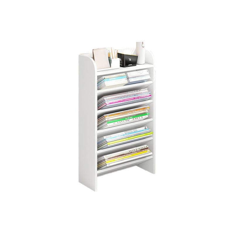 Manufactured Wood Bookshelf Vertical Bookshelf for Classroom,15"L x 3.9"W x 27.6"H White Clearhalo 'Bookcases' 'furn' 'furn_bookcases' 'Furniture' 'furniture_bookcases' 'kitchen' 'kitchen_bookcases' 'Living Room Furniture' 'Office Furniture' 4789541