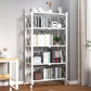 Metal Standard Bookcase Industrial Style Shelf for Home Office White Clearhalo 'Bookcases' 'furn' 'furn_bookcases' 'Furniture' 'furniture_bookcases' 'kitchen' 'kitchen_bookcases' 'Living Room Furniture' 'Office Furniture' 4789581