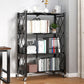 Metal Standard Bookcase Industrial Style Shelf for Home Office Black Clearhalo 'Bookcases' 'furn' 'furn_bookcases' 'Furniture' 'furniture_bookcases' 'kitchen' 'kitchen_bookcases' 'Living Room Furniture' 'Office Furniture' 4789589