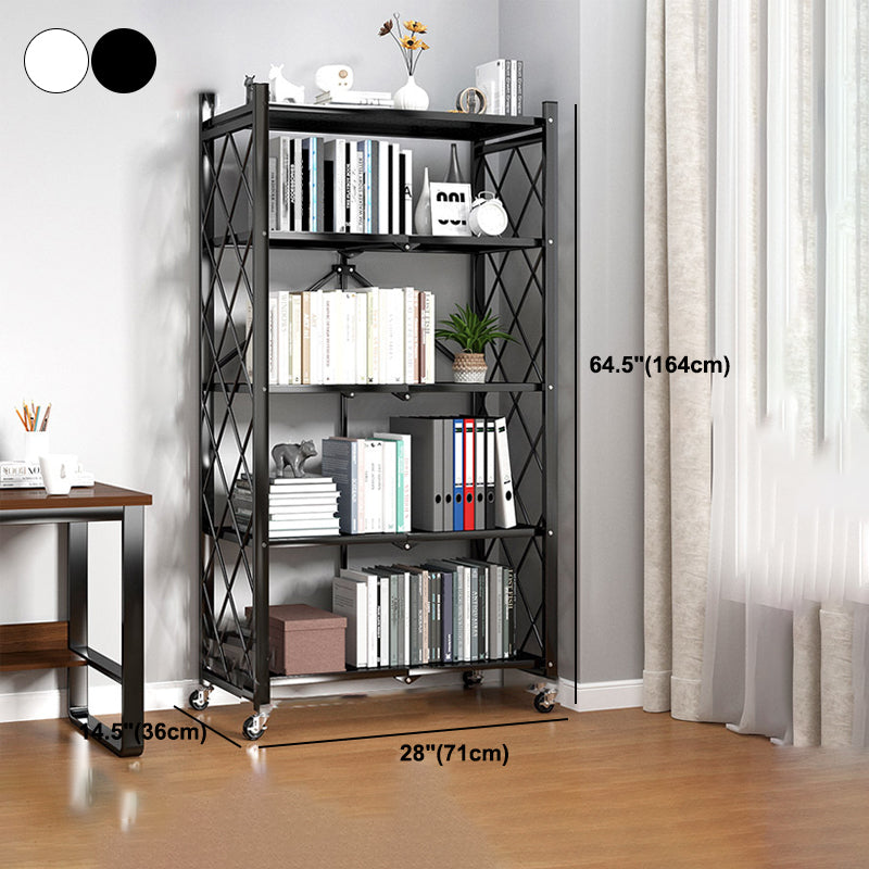 Metal Standard Bookcase Industrial Style Shelf for Home Office Clearhalo 'Bookcases' 'furn' 'furn_bookcases' 'Furniture' 'furniture_bookcases' 'kitchen' 'kitchen_bookcases' 'Living Room Furniture' 'Office Furniture' 4789596
