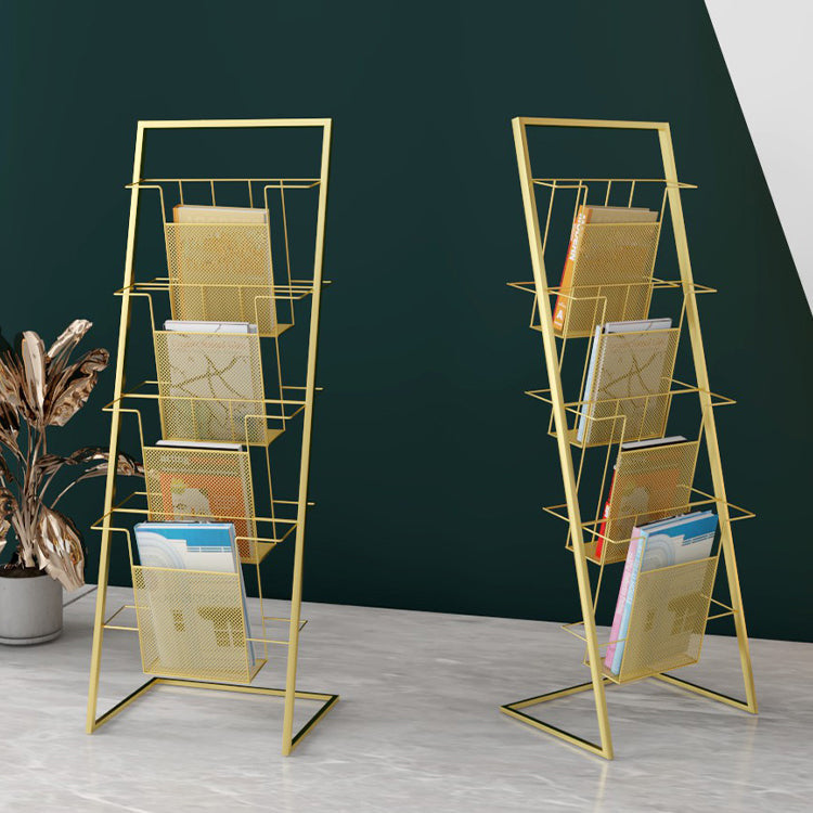 Scandinavian Metal Etagere Bookshelf Iron Open Vertical Bookshelf Clearhalo 'Bookcases' 'furn' 'furn_bookcases' 'Furniture' 'furniture_bookcases' 'kitchen' 'kitchen_bookcases' 'Living Room Furniture' 'Office Furniture' 4789600