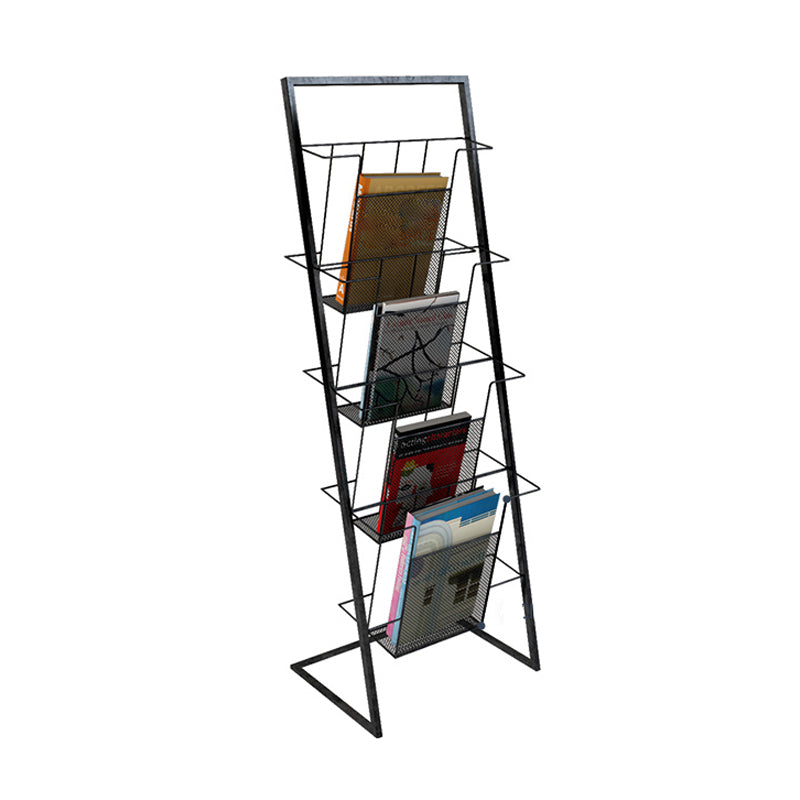 Scandinavian Metal Etagere Bookshelf Iron Open Vertical Bookshelf Clearhalo 'Bookcases' 'furn' 'furn_bookcases' 'Furniture' 'furniture_bookcases' 'kitchen' 'kitchen_bookcases' 'Living Room Furniture' 'Office Furniture' 4789605