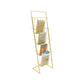 Scandinavian Metal Etagere Bookshelf Iron Open Vertical Bookshelf 13.4"L x 9.8"W x 41.3"H Gold Clearhalo 'Bookcases' 'furn' 'furn_bookcases' 'Furniture' 'furniture_bookcases' 'kitchen' 'kitchen_bookcases' 'Living Room Furniture' 'Office Furniture' 4789607