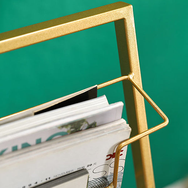 Scandinavian Metal Etagere Bookshelf Iron Open Vertical Bookshelf Clearhalo 'Bookcases' 'furn' 'furn_bookcases' 'Furniture' 'furniture_bookcases' 'kitchen' 'kitchen_bookcases' 'Living Room Furniture' 'Office Furniture' 4789608