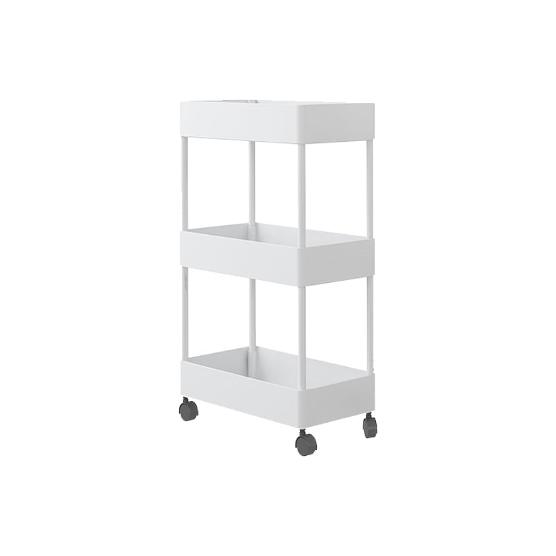 Vertical Bookcase Contemporary Style Bookshelf with Casters for Office and Dormitory White Clearhalo 'Bookcases' 'furn' 'furn_bookcases' 'Furniture' 'furniture_bookcases' 'kitchen' 'kitchen_bookcases' 'Living Room Furniture' 'Office Furniture' 4789641