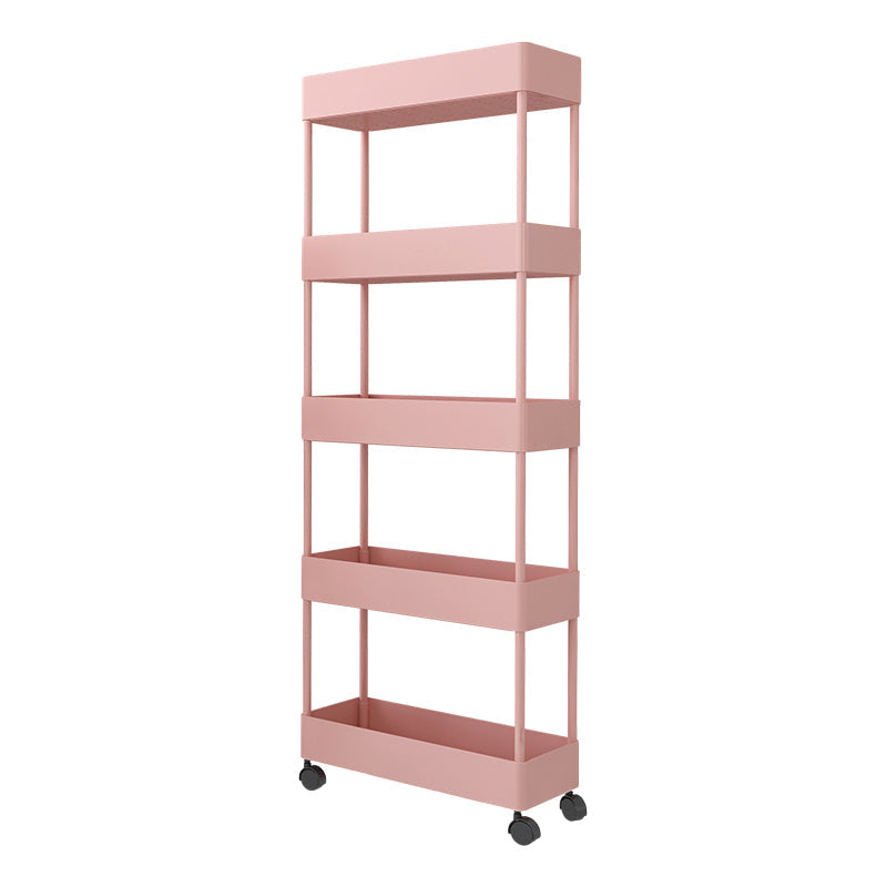 Vertical Bookcase Contemporary Style Bookshelf with Casters for Office and Dormitory Clearhalo 'Bookcases' 'furn' 'furn_bookcases' 'Furniture' 'furniture_bookcases' 'kitchen' 'kitchen_bookcases' 'Living Room Furniture' 'Office Furniture' 4789642