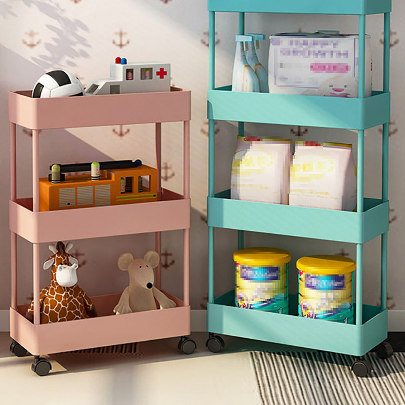 Vertical Bookcase Contemporary Style Bookshelf with Casters for Office and Dormitory Clearhalo 'Bookcases' 'furn' 'furn_bookcases' 'Furniture' 'furniture_bookcases' 'kitchen' 'kitchen_bookcases' 'Living Room Furniture' 'Office Furniture' 4789649